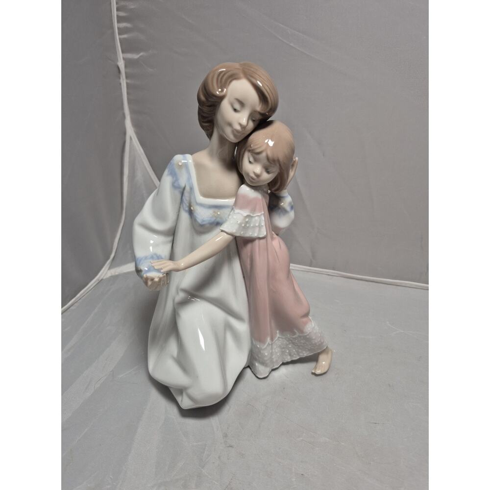 💥 Vtg Lladro "Good Night Mother & Daughter" Porcelain Figurine #5449 - No box
